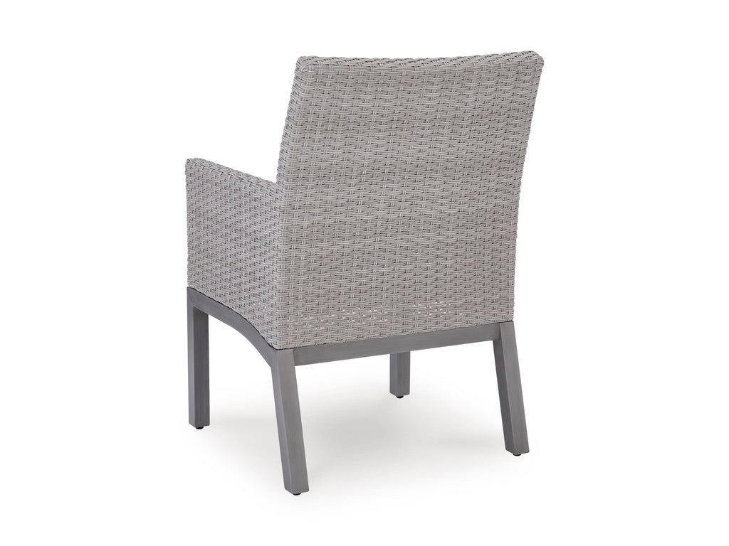 Half Moon Beach Blue/Gray Arm Chair With Cushion (Set of 2)