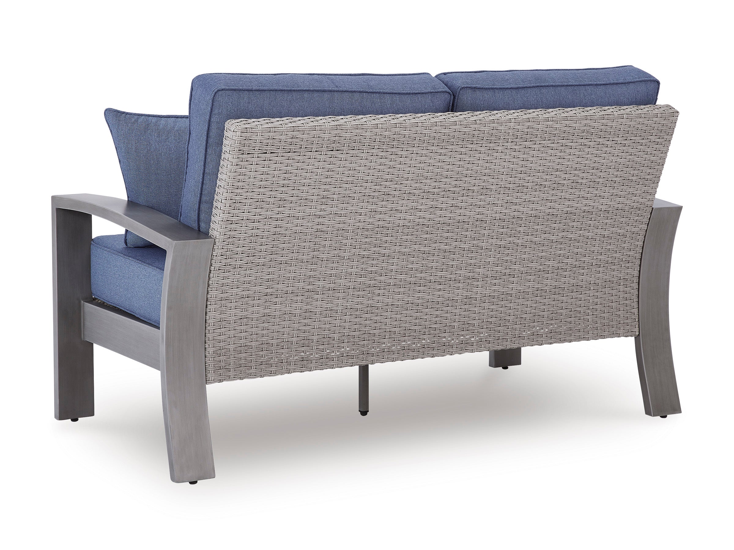 Half Moon Beach Blue/Gray Loveseat w/Cushion