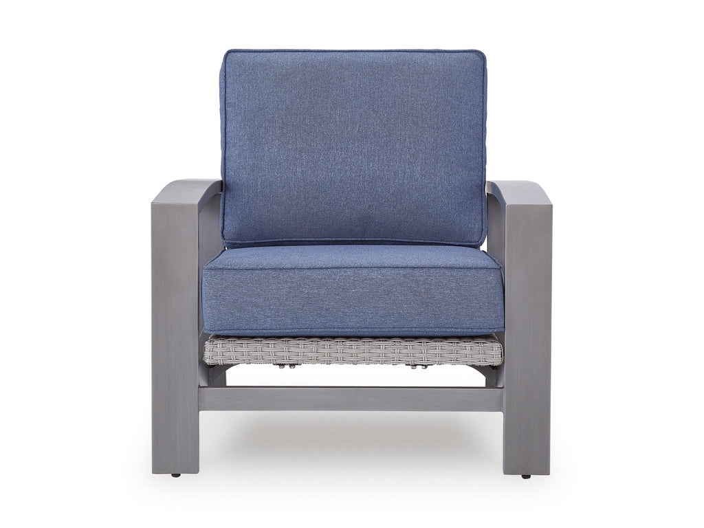 Half Moon Beach Blue/Gray Spring Lounge Chair
