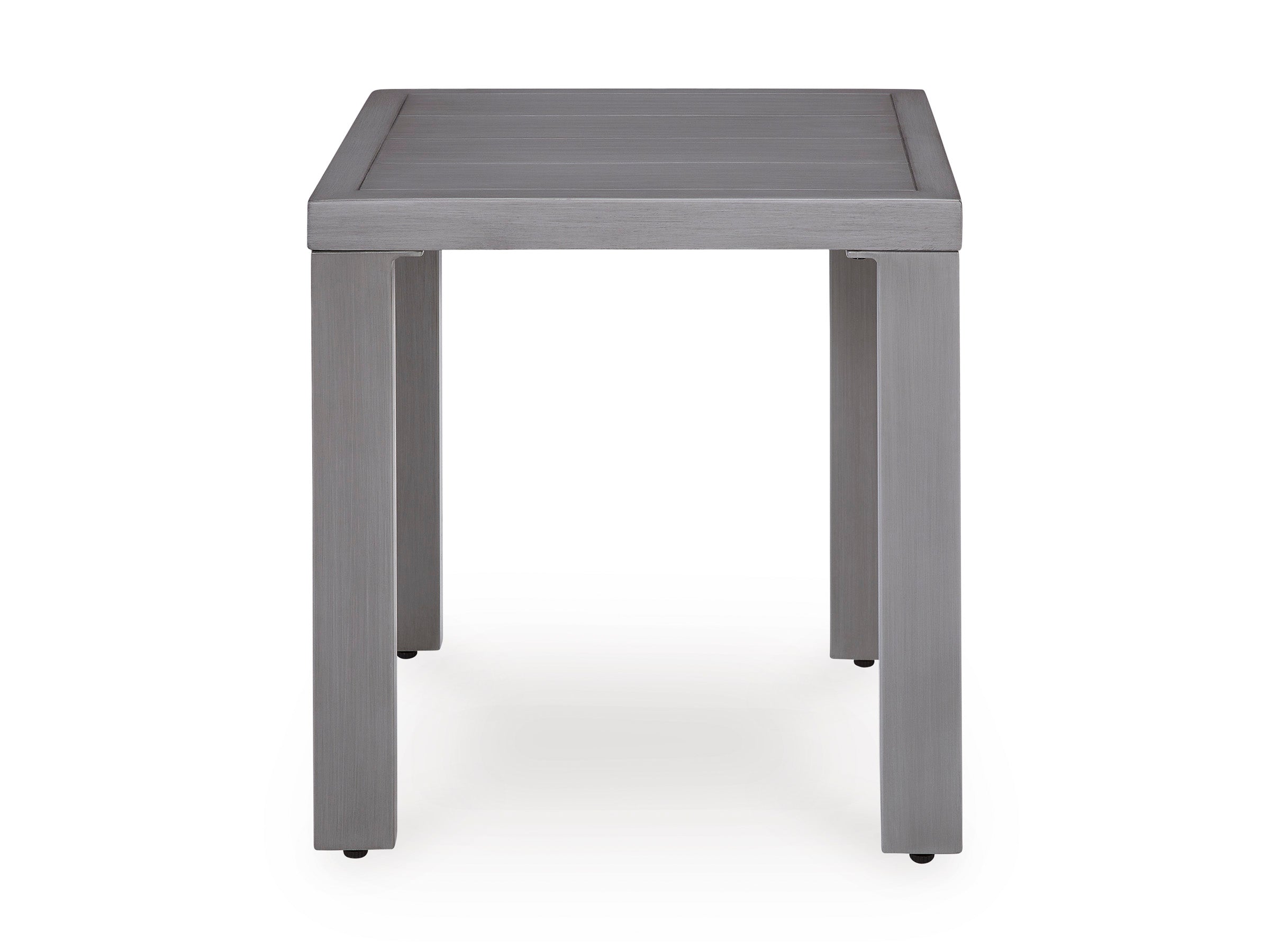 Half Moon Beach Gray Square End Table