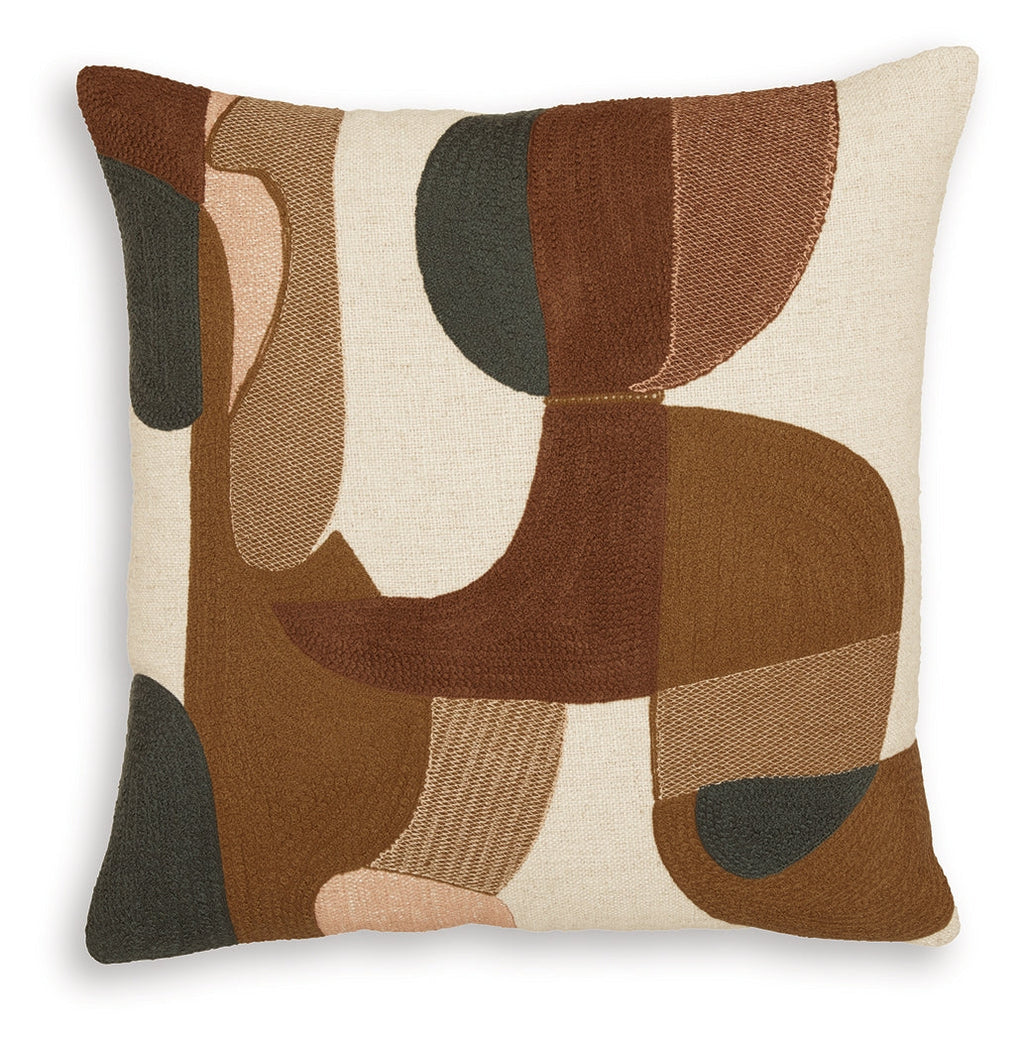 Hallam Sienna/Gold/Charcoal Pillow (Set of 4)