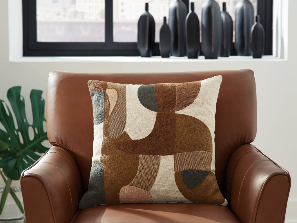 Hallam Sienna/Gold/Charcoal Pillow (Set of 4)