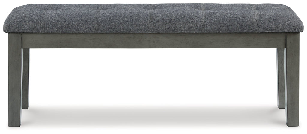 Hallanden Two-tone Gray 50" Dining Room Bench