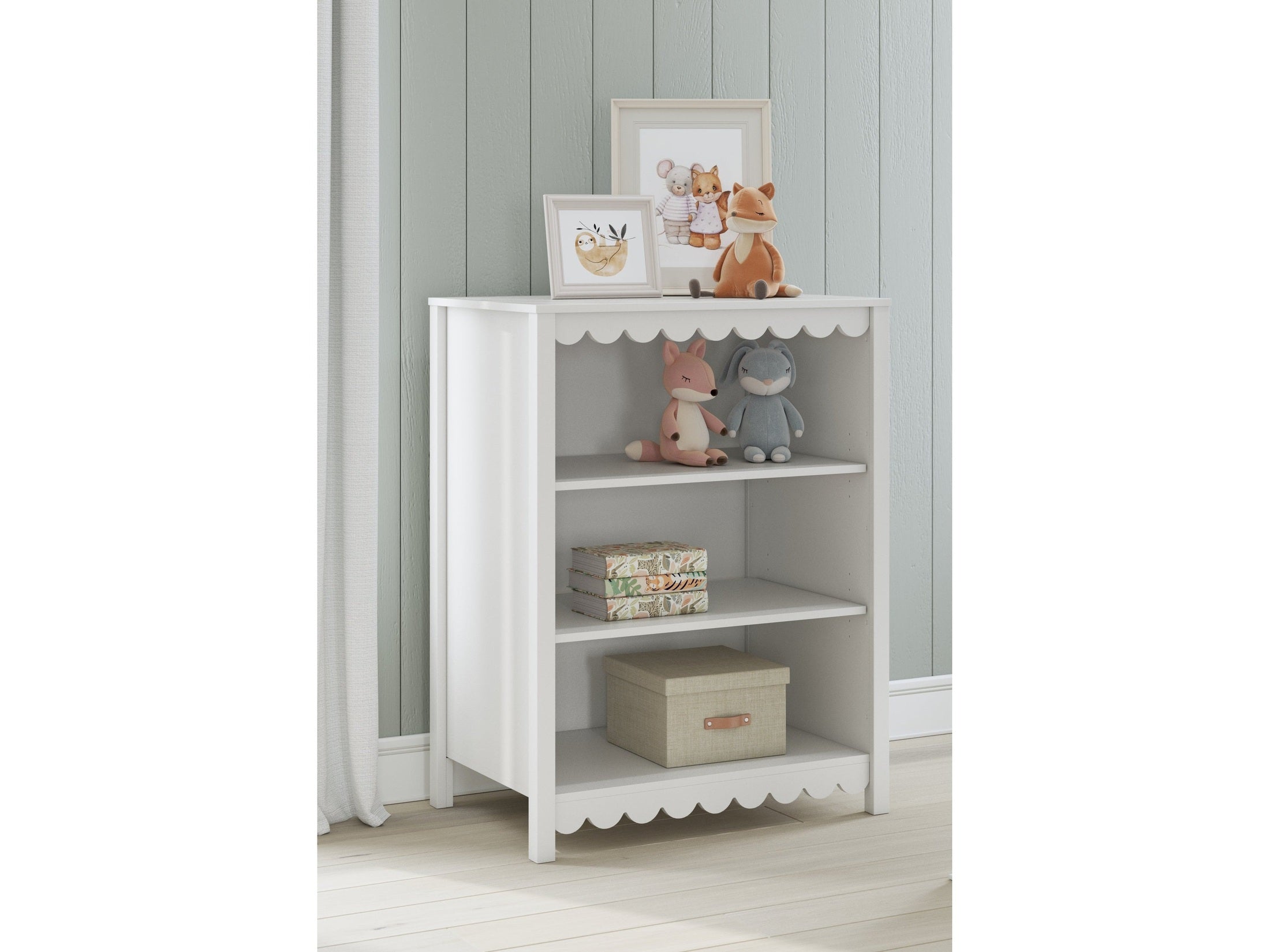 Hallityn White Bookcase