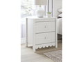 Hallityn White Nightstand
