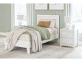 Hallityn White Twin Panel Platform Youth Bed