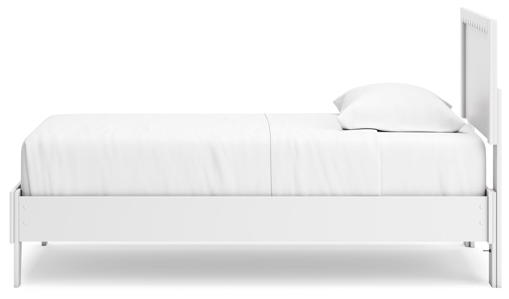 Hallityn White Twin Panel Platform Youth Bed