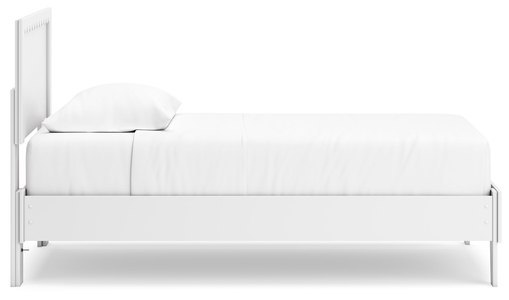 Hallityn White Twin Panel Platform Youth Bed