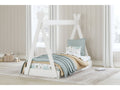 Hallityn White Twin Tent Bed