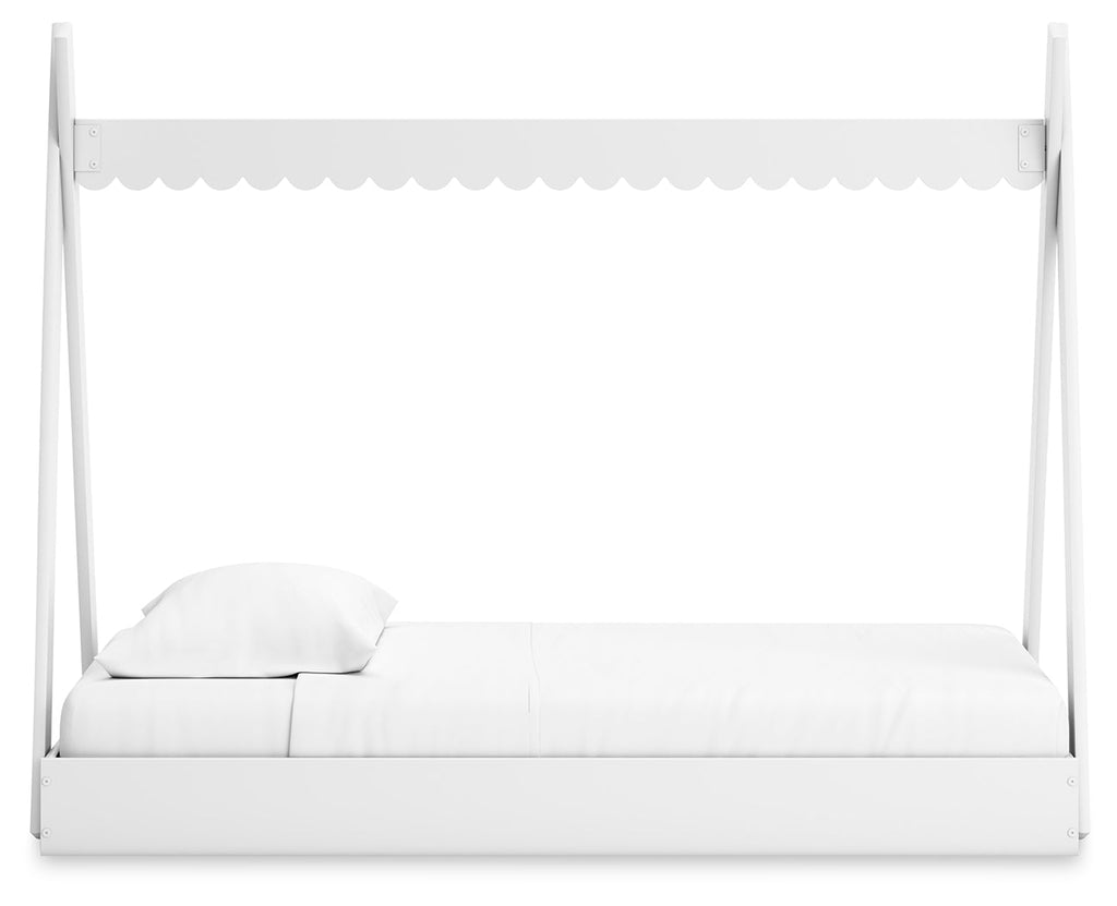 Hallityn White Twin Tent Bed