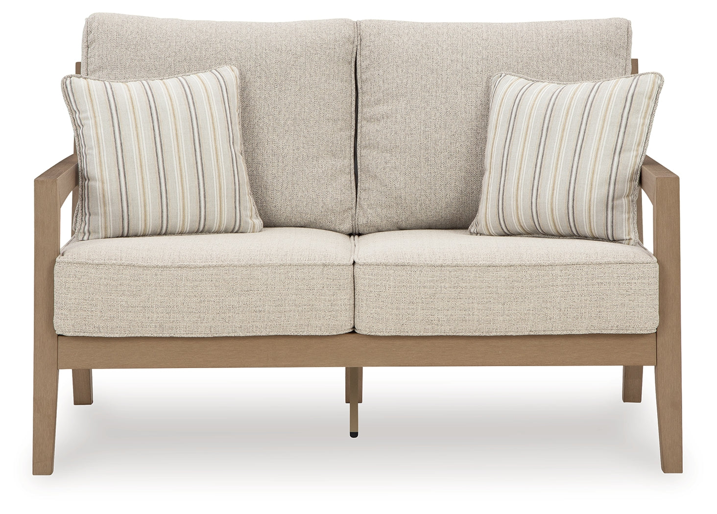 Hallow Creek Driftwood Outdoor Loveseat with Cushion