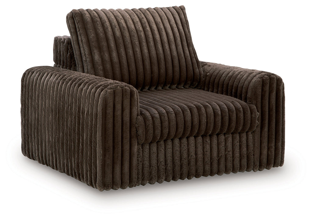 HamlinBay Chocolate Power Gliding Chaise