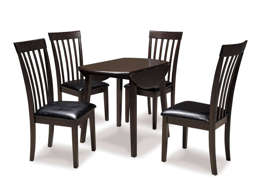 Hammis Dark Brown Dining Room Set / 5pc