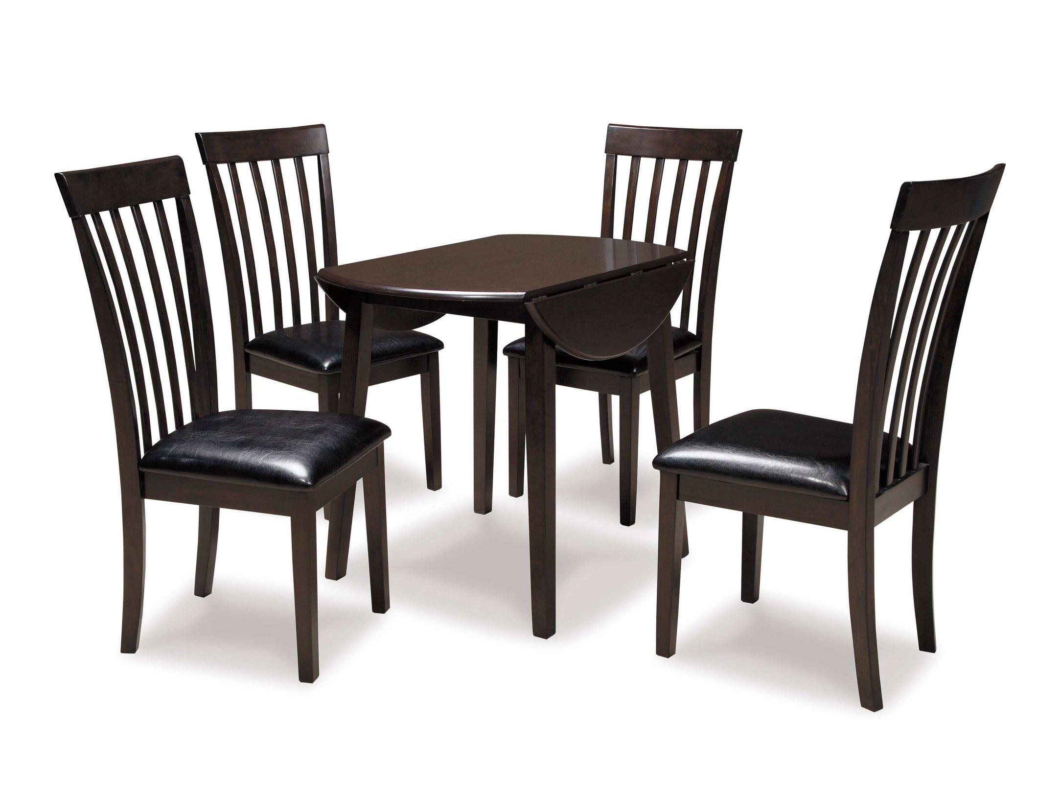 Hammis Dark Brown Dining Room Set / 5pc