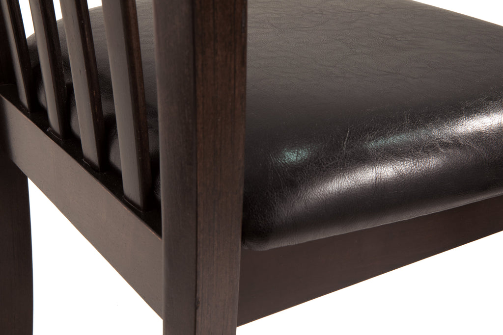 Hammis Dark Brown Dining Table with 2 Chairs