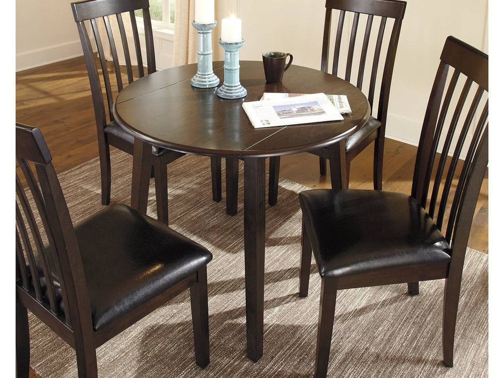 Hammis Dark Brown Drop Leaf Dining Table