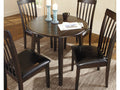 Hammis Dark Brown Drop Leaf Dining Table