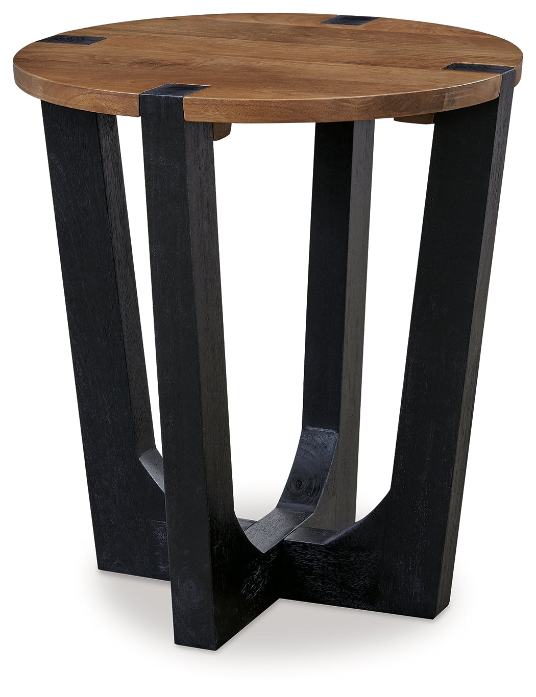 Hanneforth Brown/Black Coffee Table and 2 End Tables