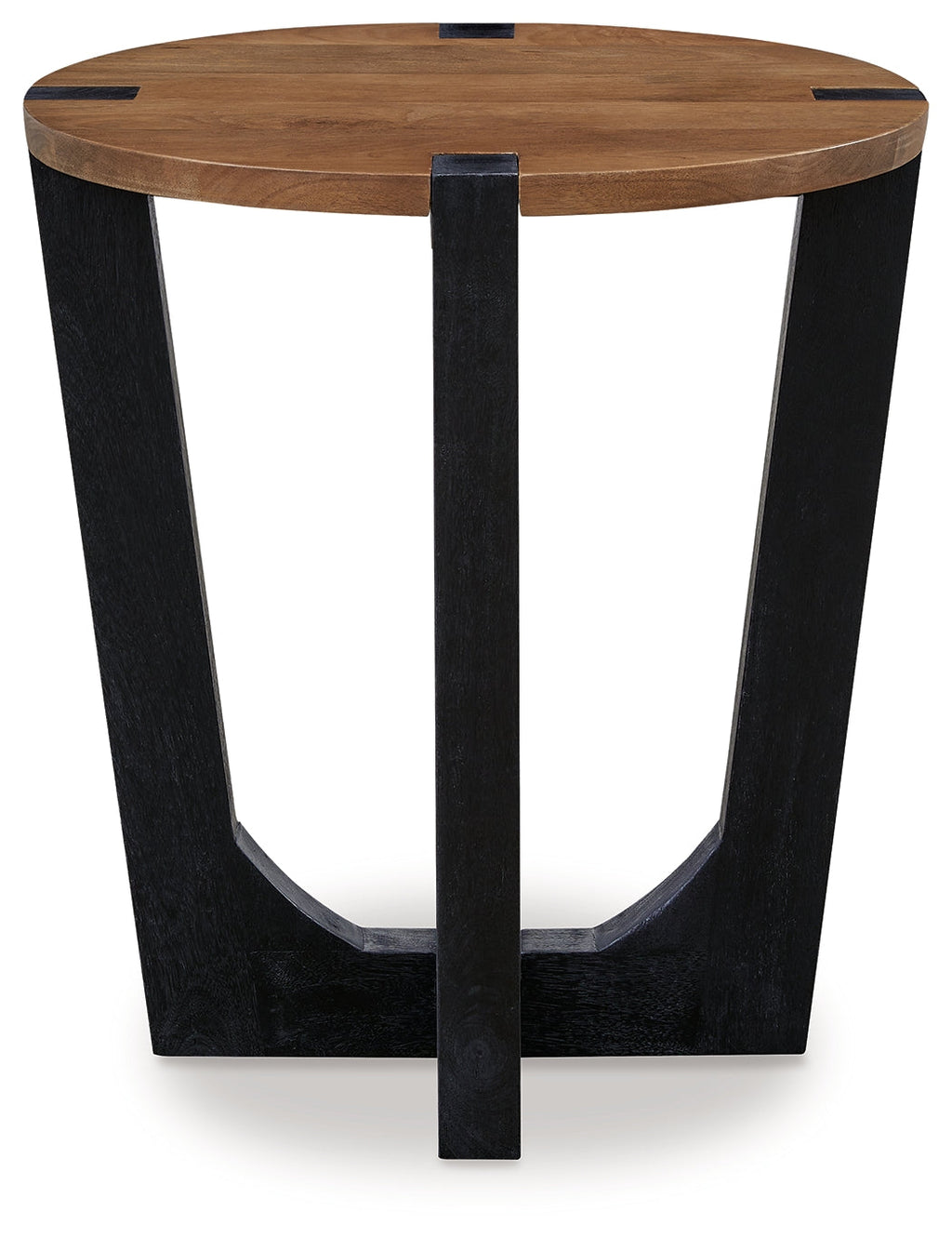 Hanneforth Brown/Black Coffee Table and 2 End Tables