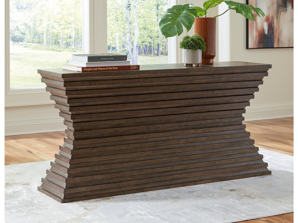Hannodream Warm Brown Sofa Table