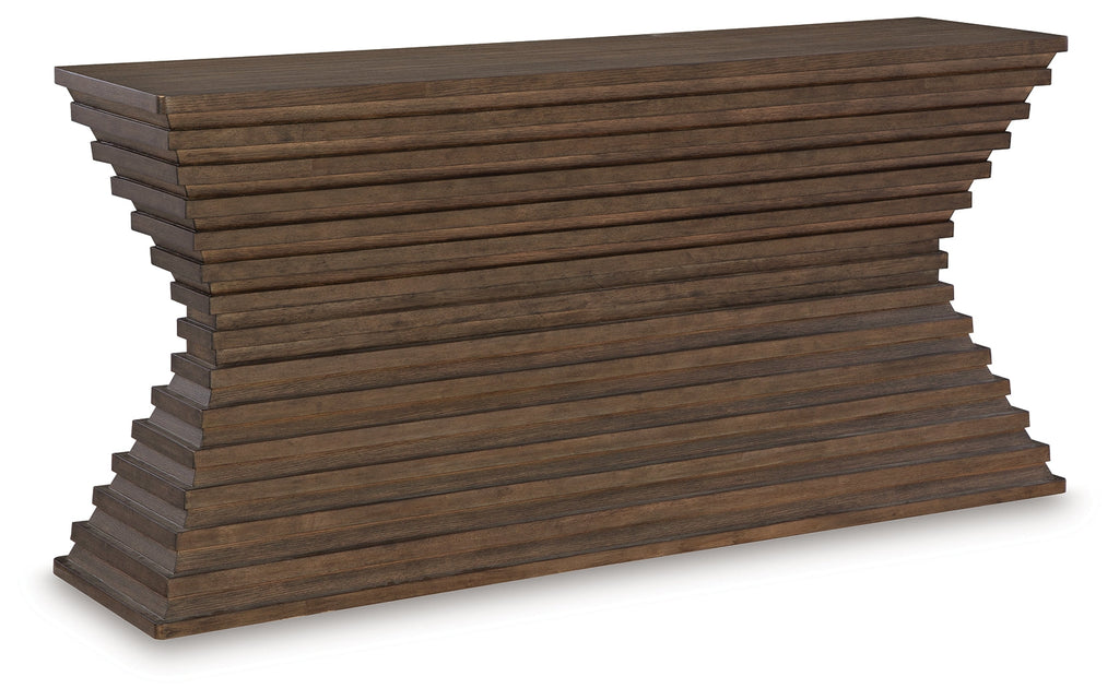 Hannodream Warm Brown Sofa Table