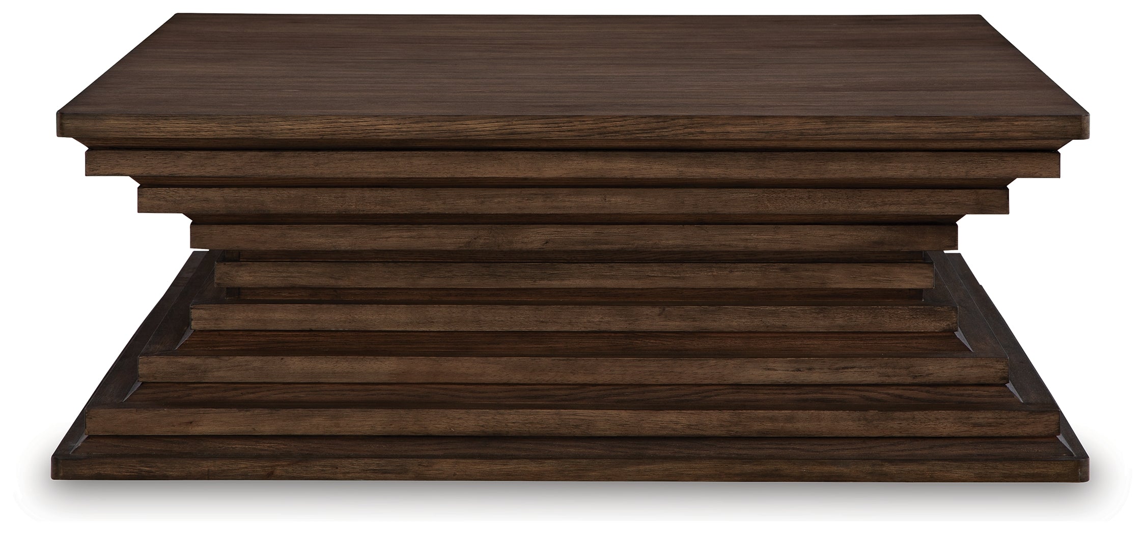 Hannodream Warm Brown Square Cocktail Table