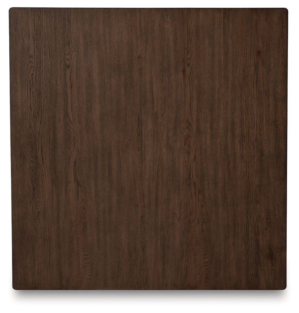 Hannodream Warm Brown Square Cocktail Table