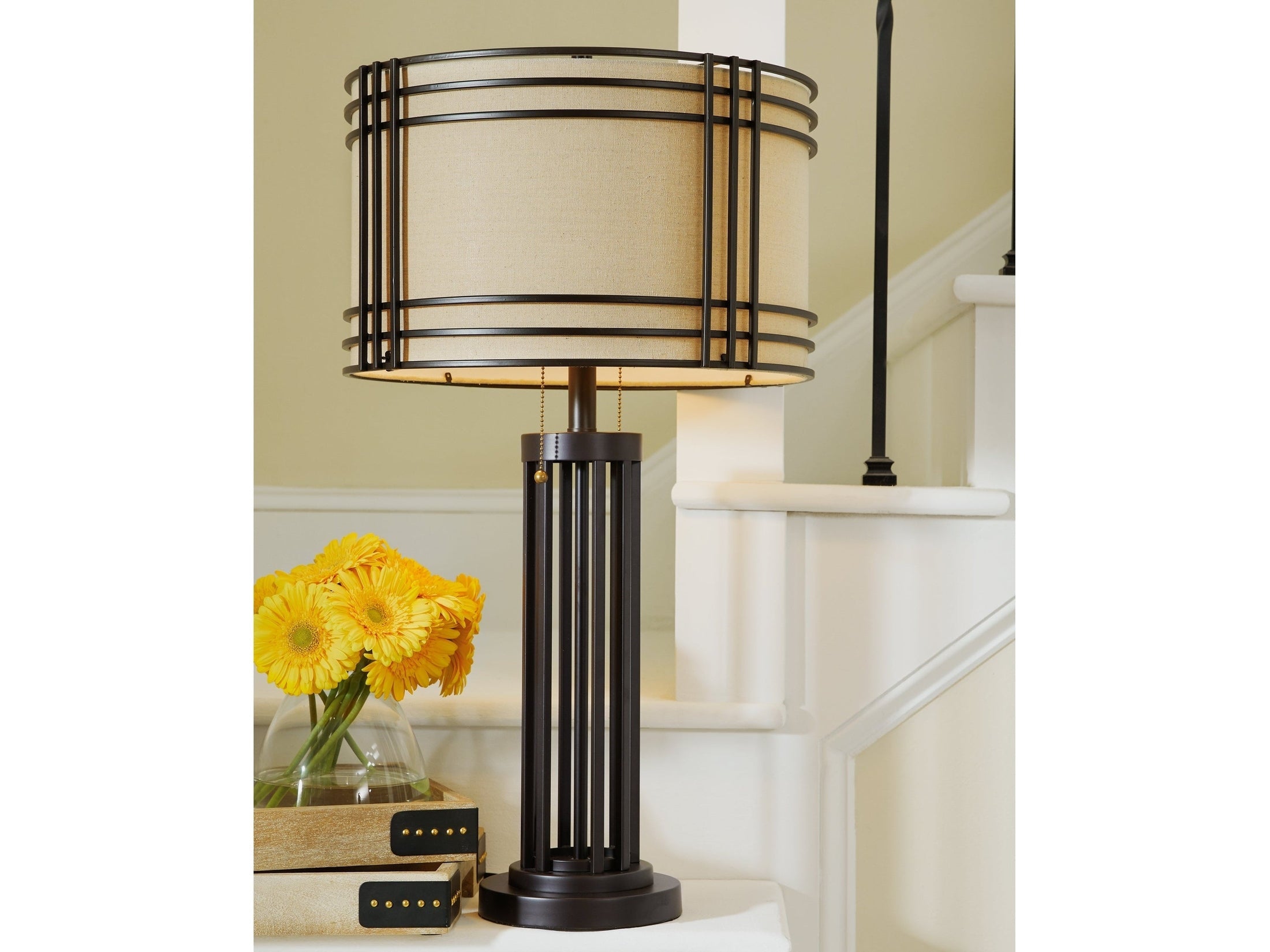 Hanswell Dark Brown Table Lamp