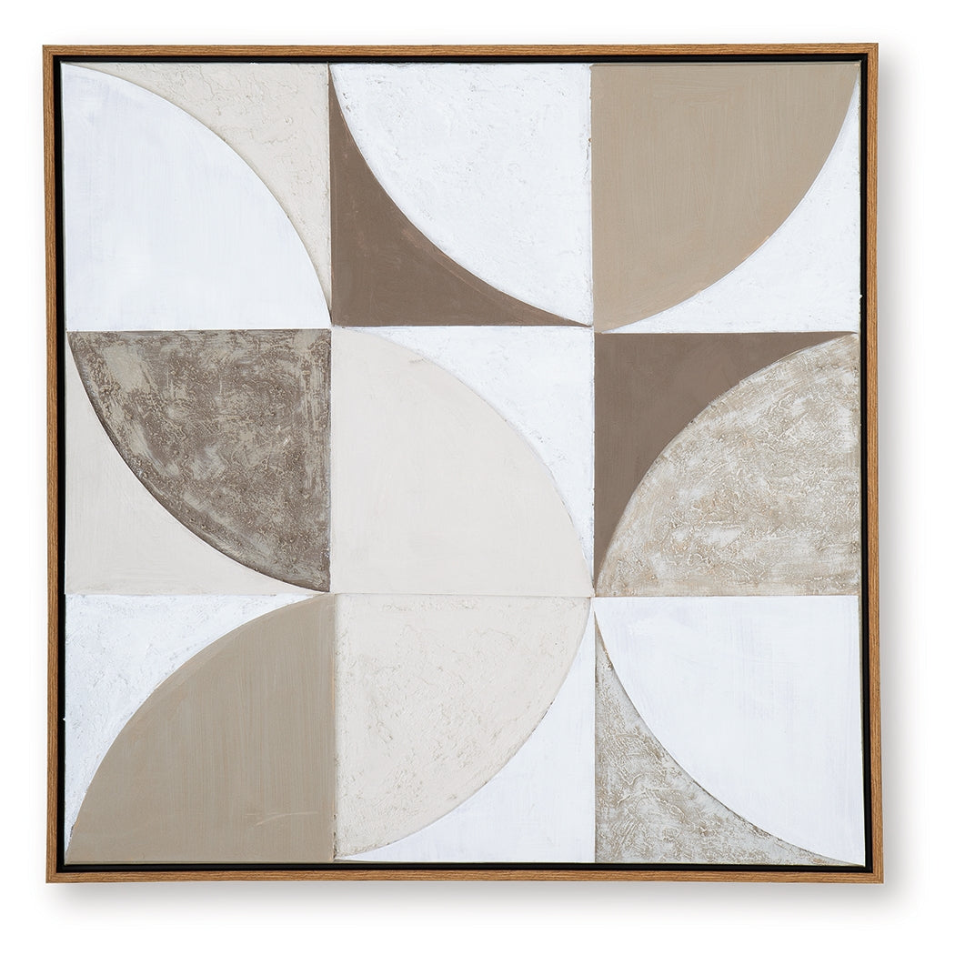 Harelman Tan/Taupe/White Wall Art