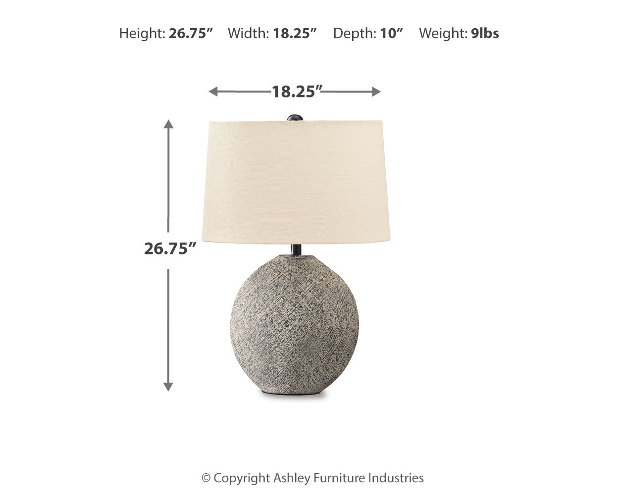 Harif Black Table Lamp (Set of 2)