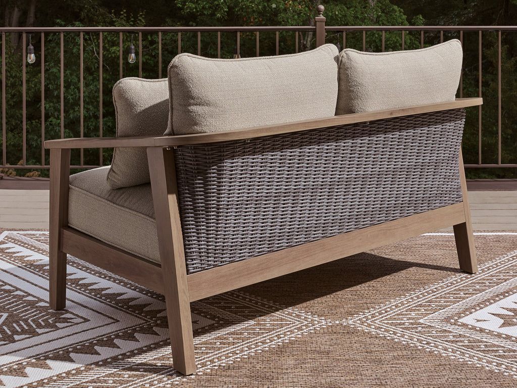Harmony Headlands Natural/Gray Loveseat w/Cushion