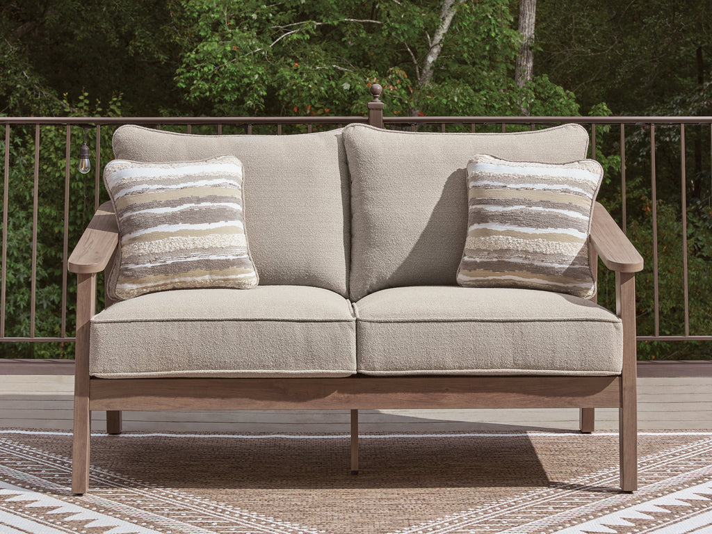 Harmony Headlands Natural/Gray Loveseat w/Cushion