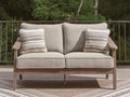 Harmony Headlands Natural/Gray Loveseat w/Cushion