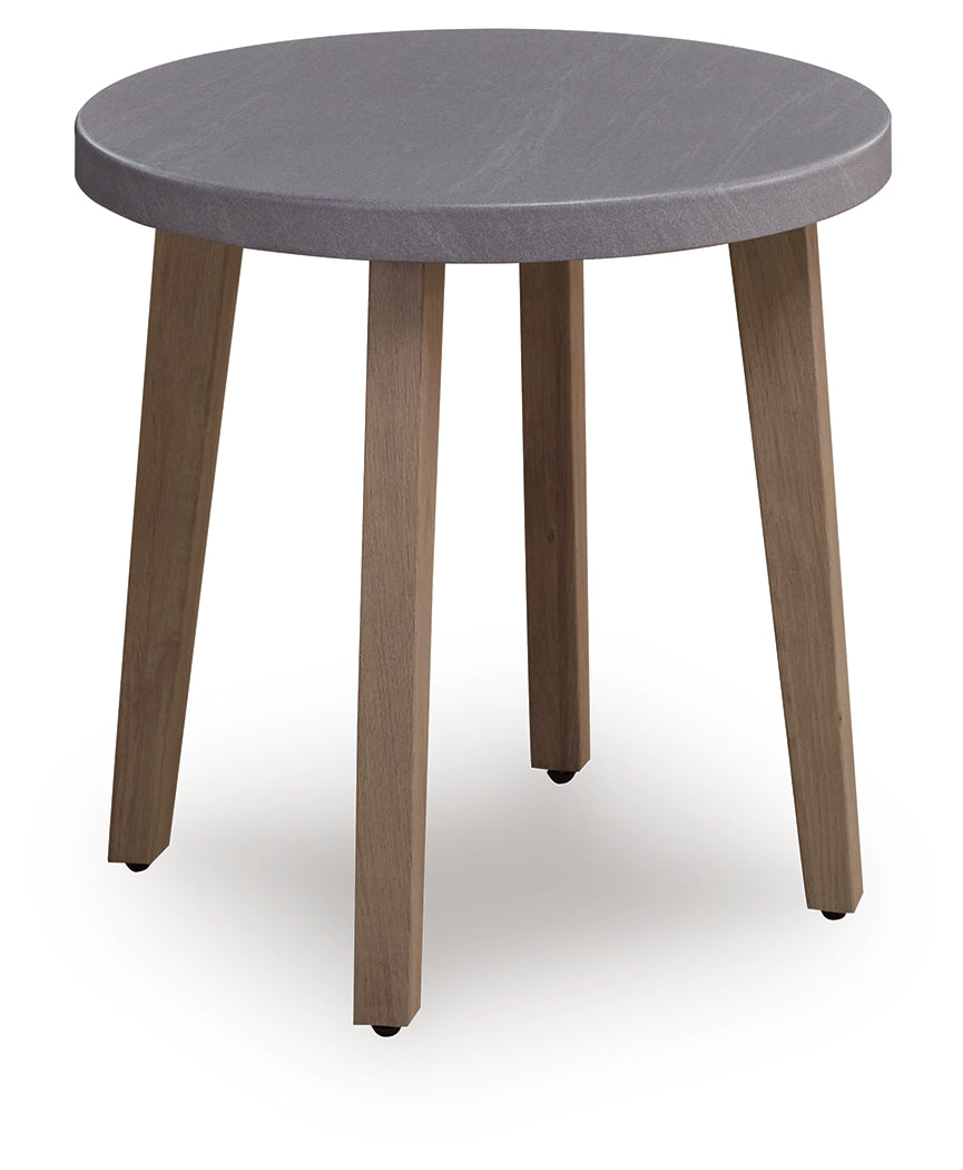 Harmony Headlands Natural/Gray Round End Table