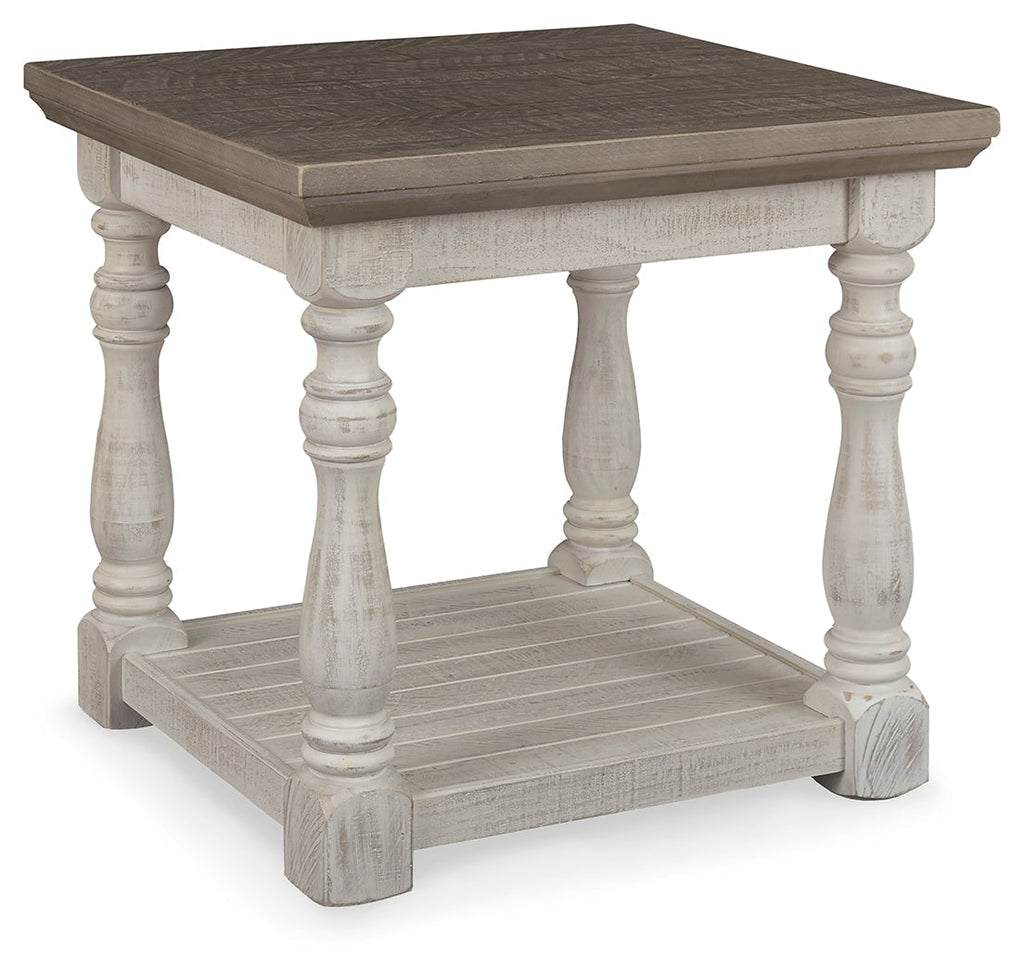 Havalance Gray & White End Table