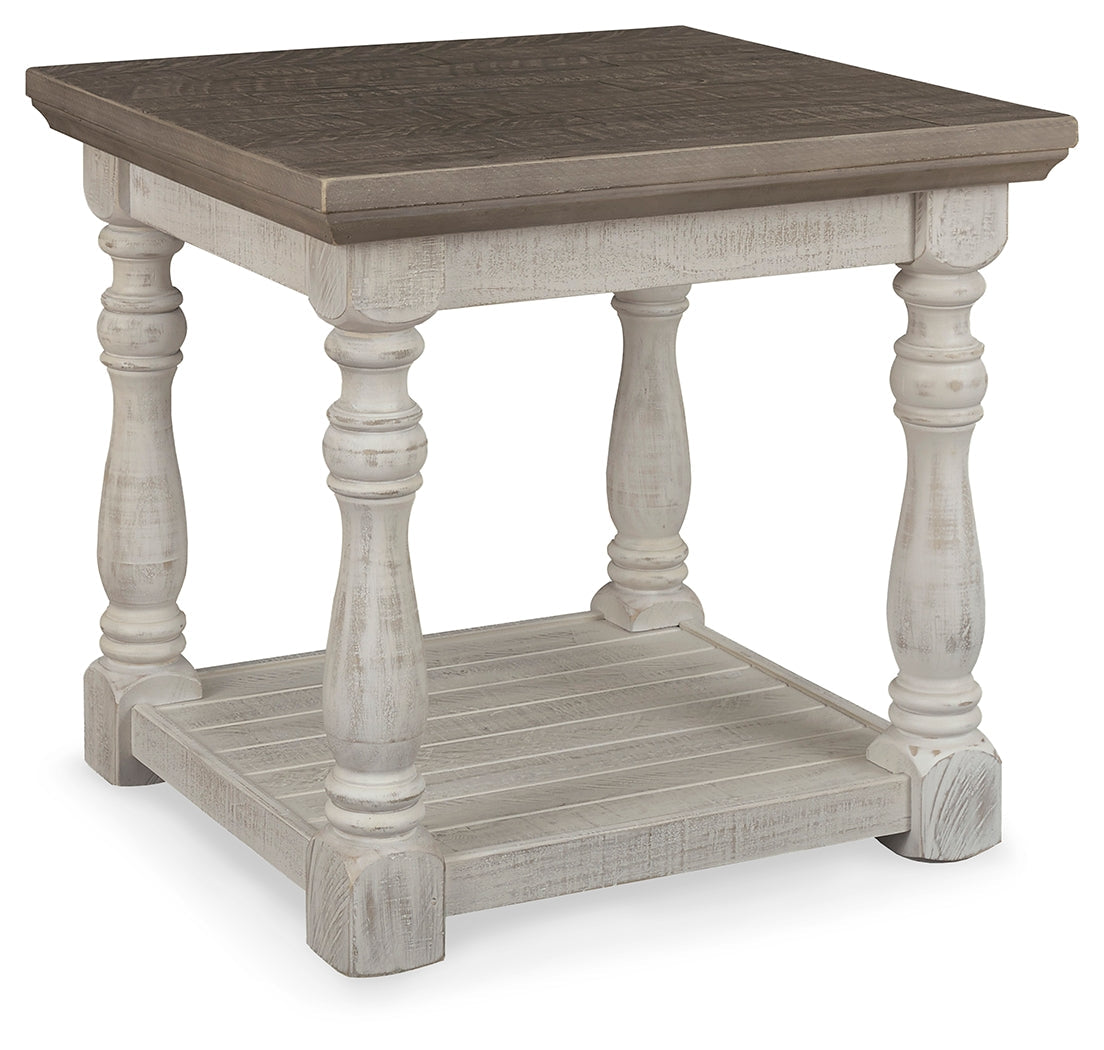 Havalance Gray & White End Table