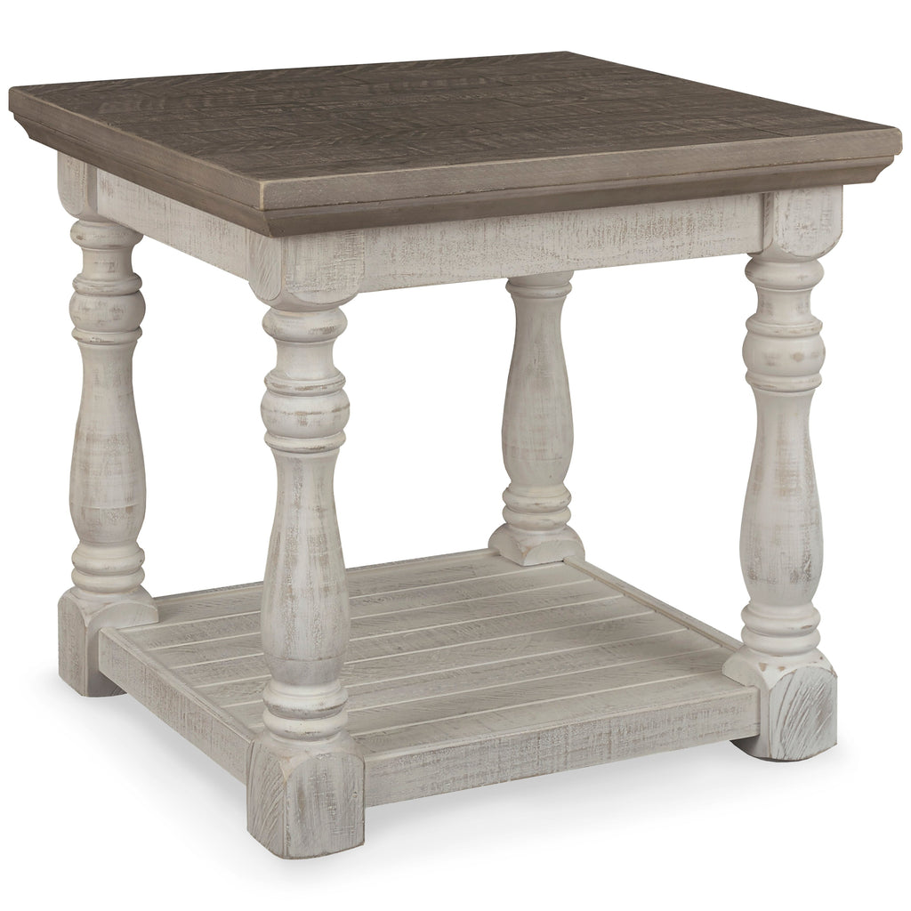 Havalance Gray/White Lift-Top Coffee Table and 2 Ends