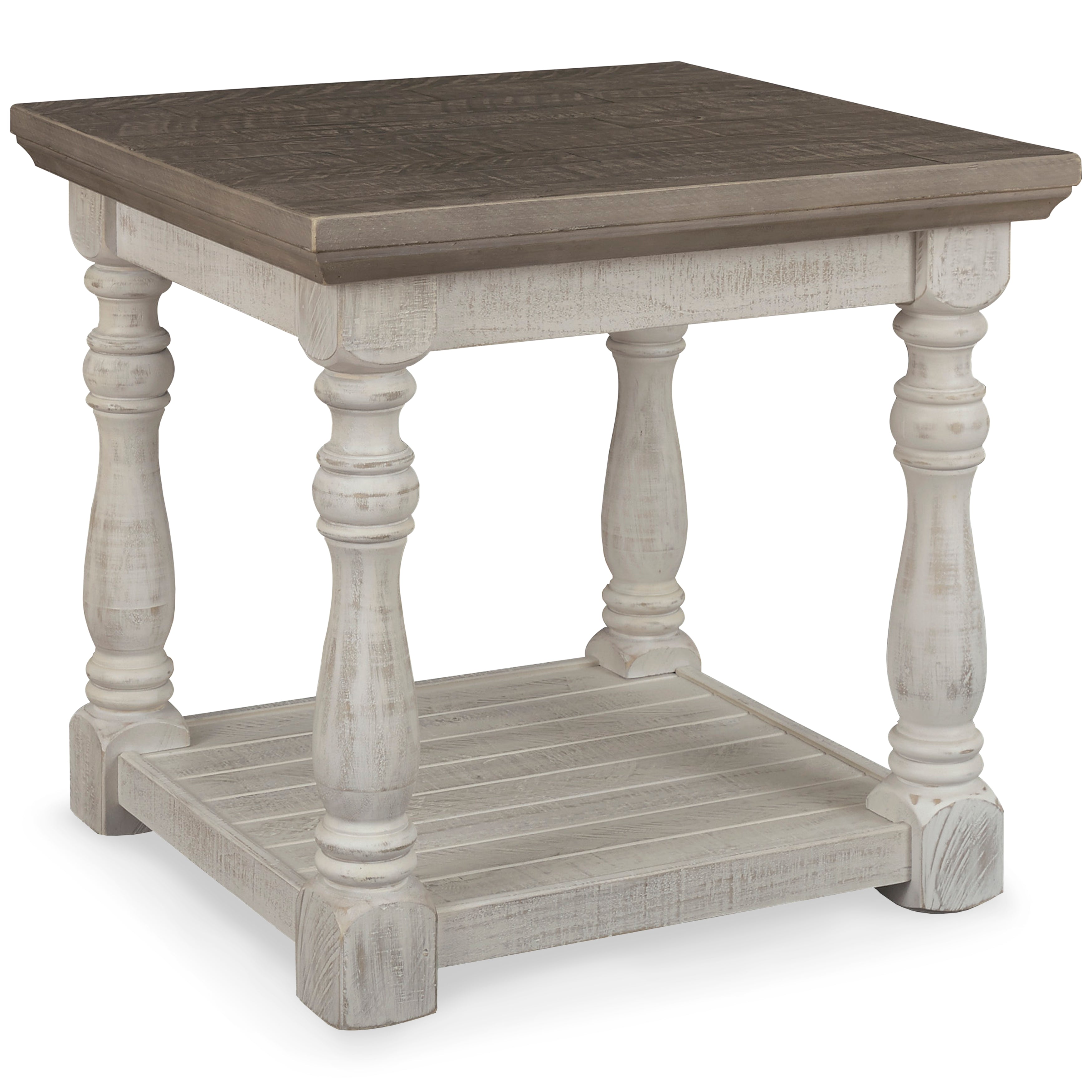 Havalance Gray/White Lift-Top Coffee Table and 2 Ends