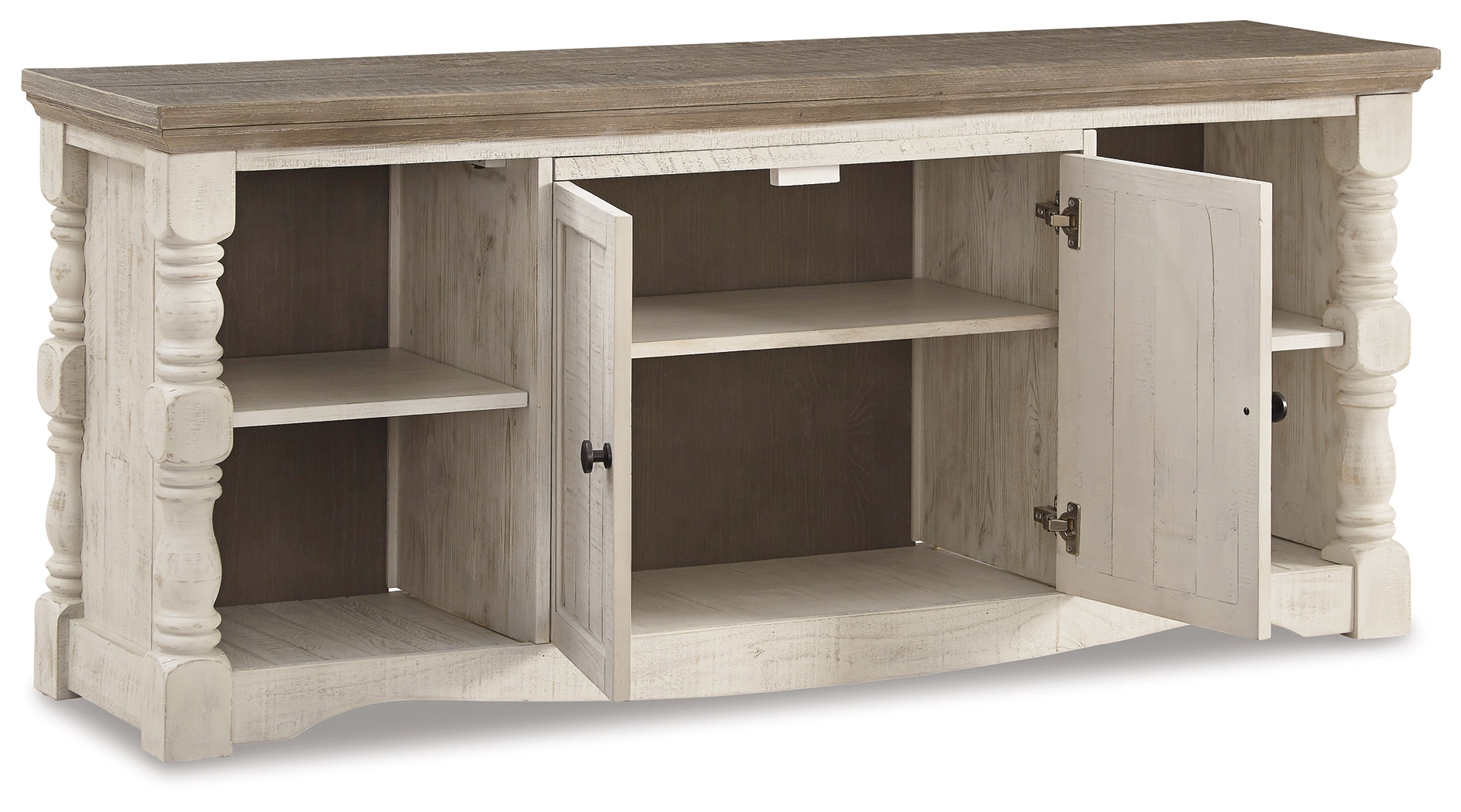Havalance Weathered Gray & Vintage White 67" TV Stand
