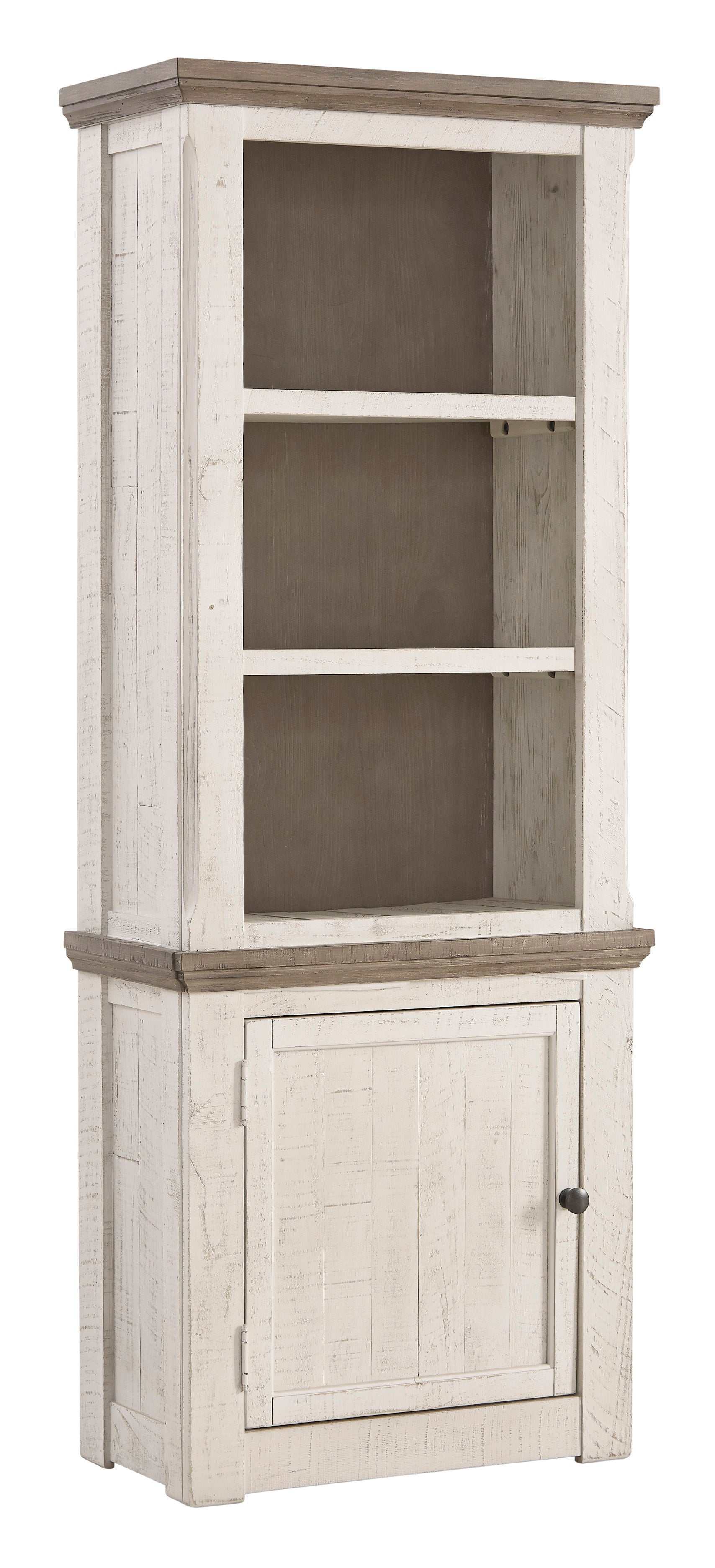 Havalance Weathered Gray & Vintage White Entertainment Center / 4pc