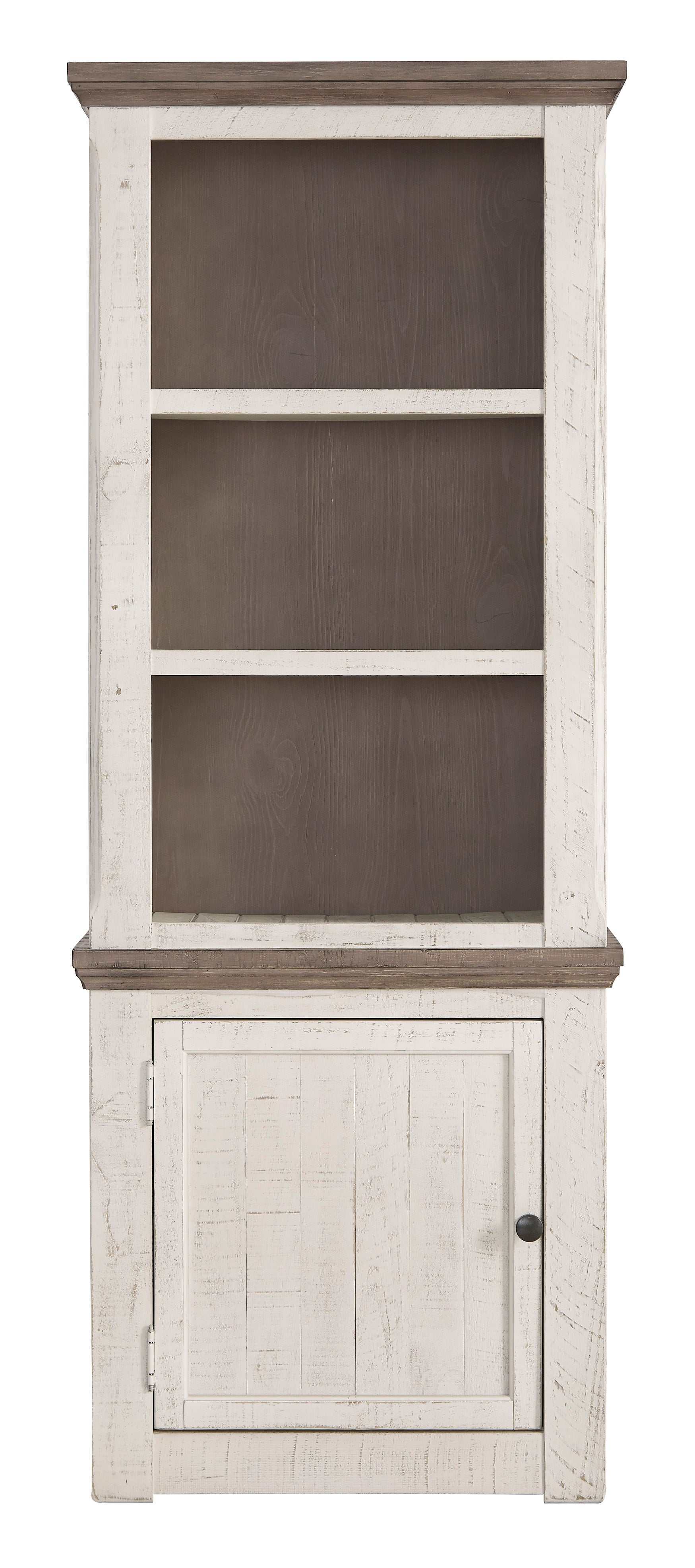 Havalance Weathered Gray & Vintage White Entertainment Center / 4pc