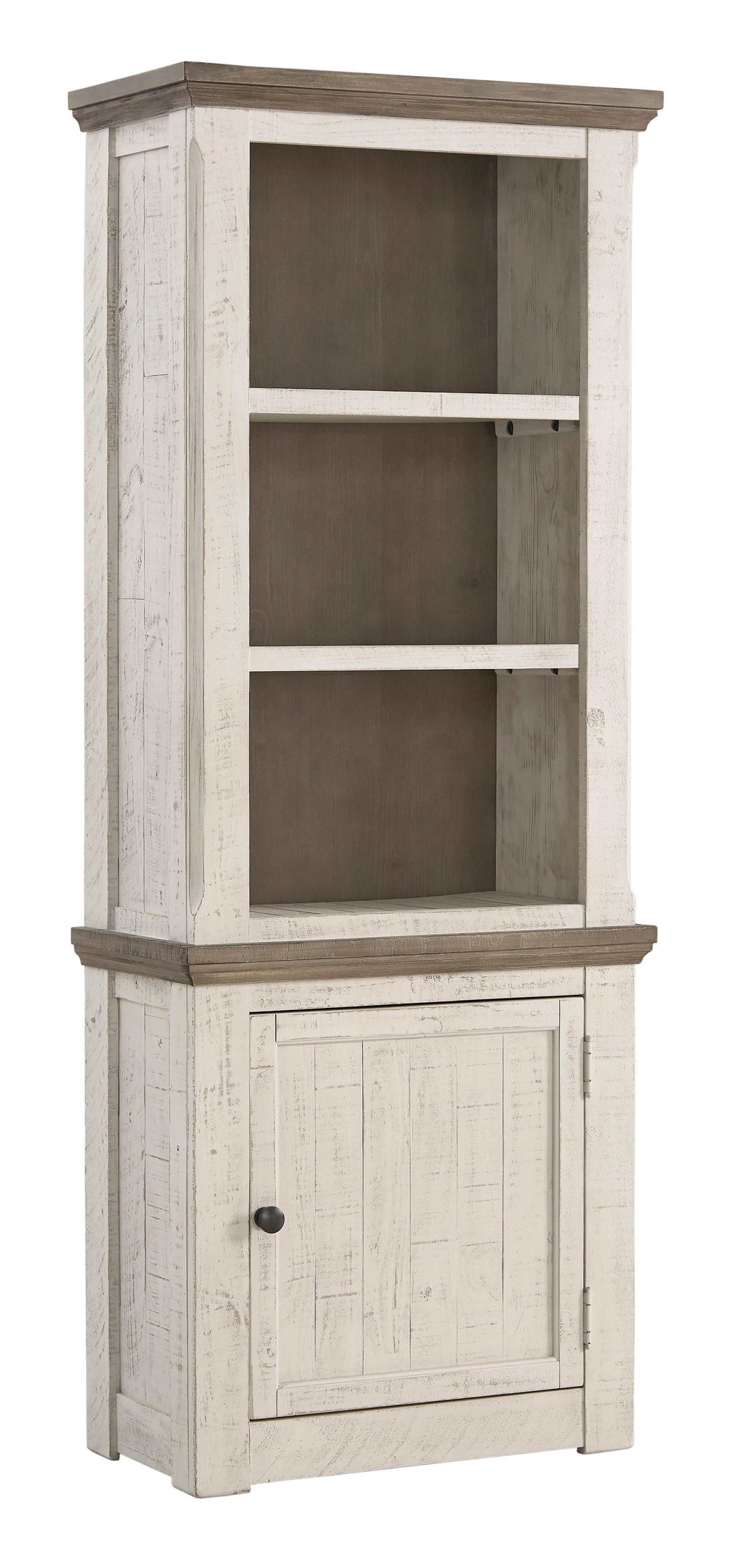 Havalance Weathered Gray & Vintage White Entertainment Center / 4pc