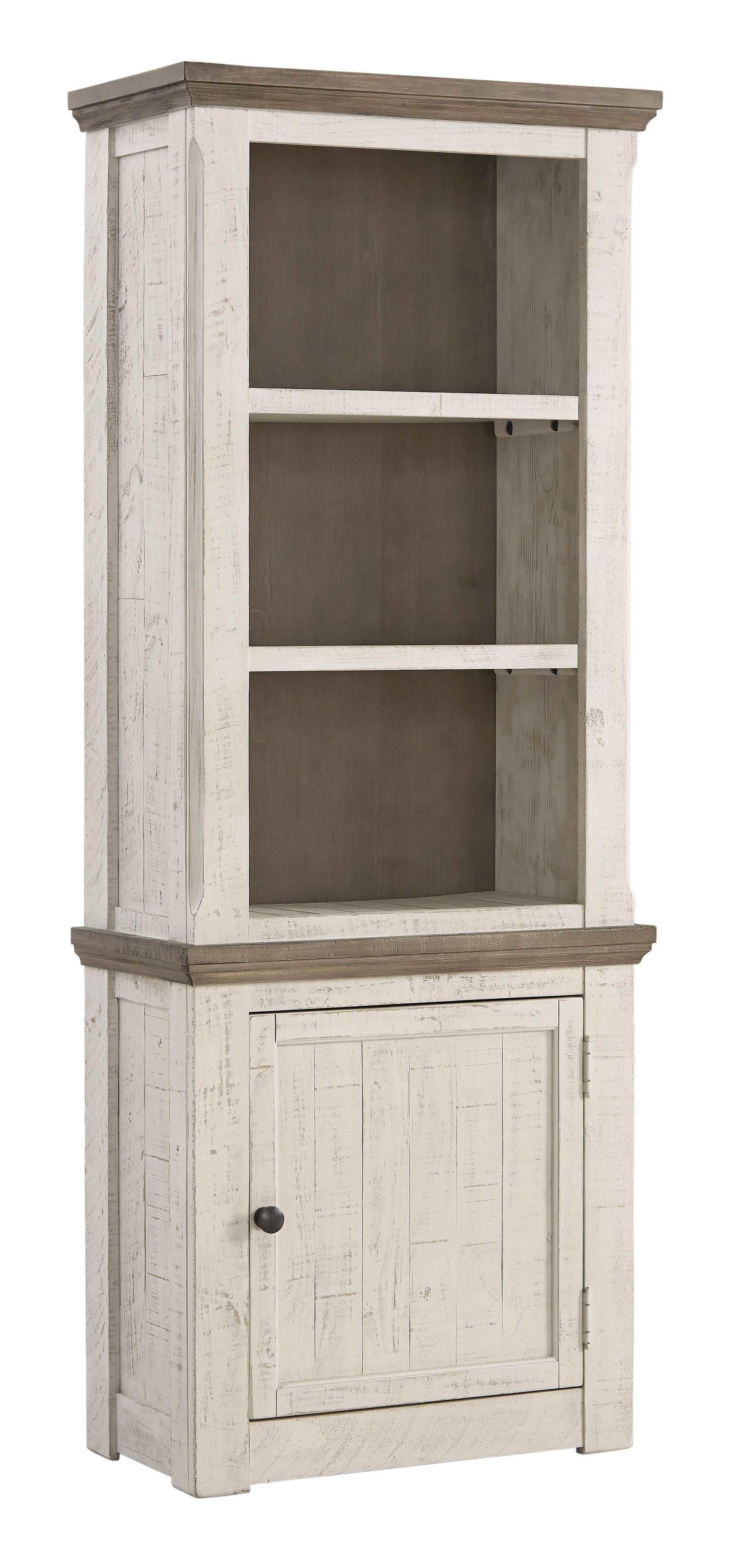 Havalance Weathered Gray & Vintage White Entertainment Center / 4pc