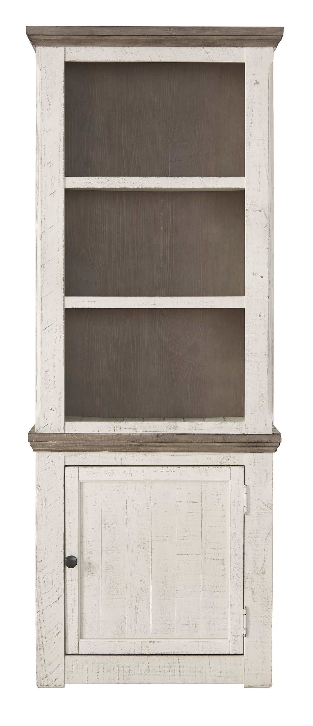 Havalance Weathered Gray & Vintage White Entertainment Center / 4pc