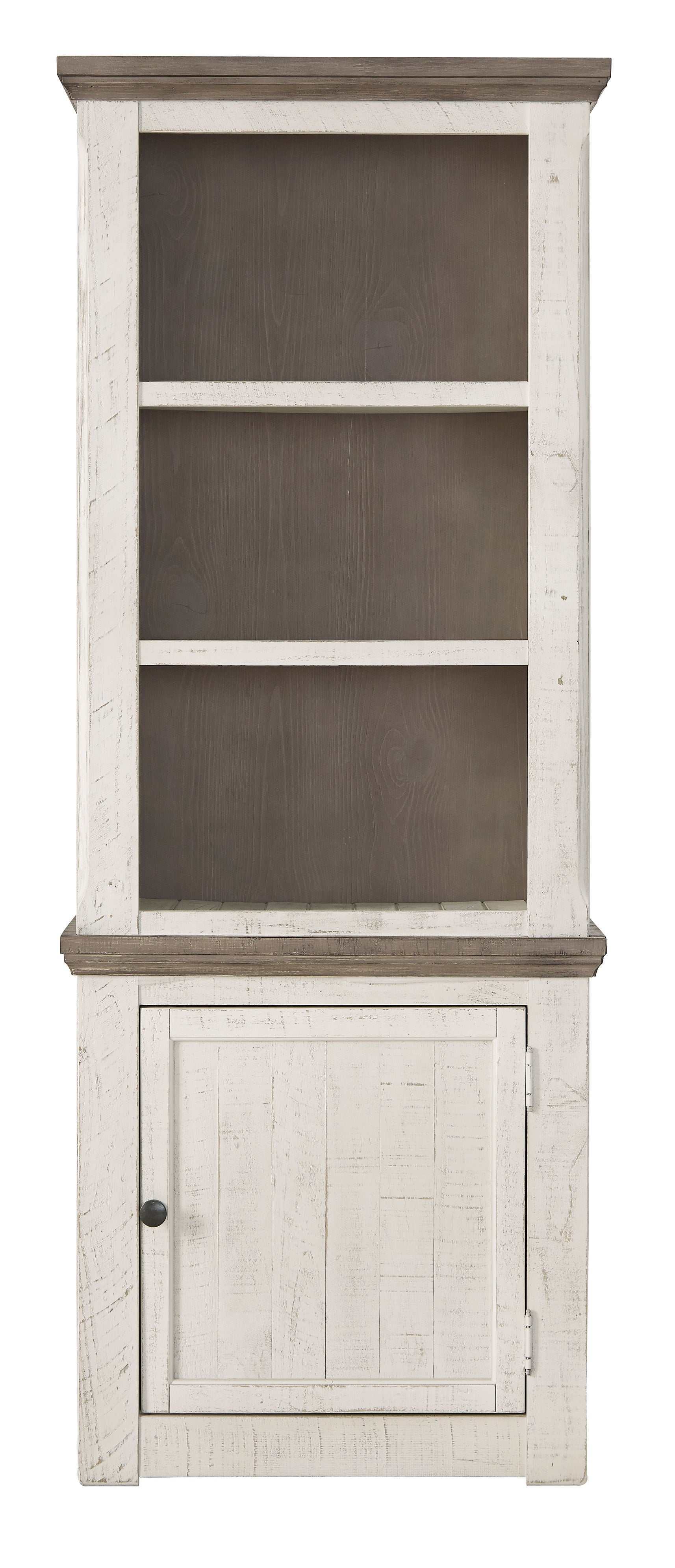 Havalance Weathered Gray & Vintage White Entertainment Center / 4pc