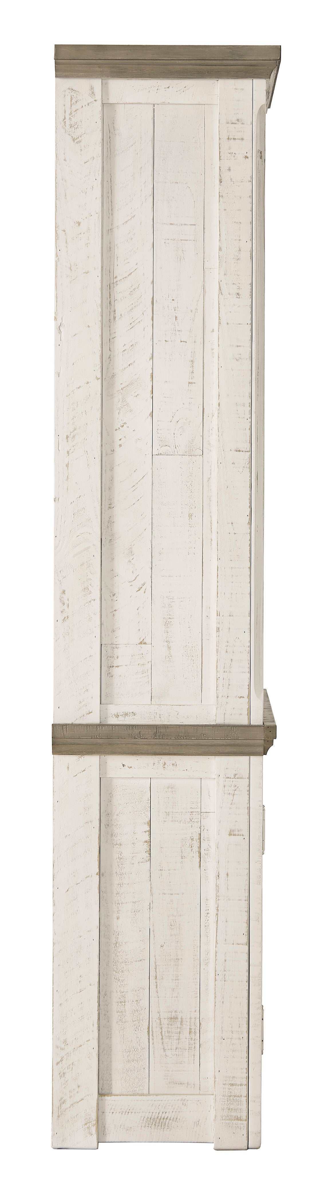 Havalance Weathered Gray & Vintage White Entertainment Center / 4pc