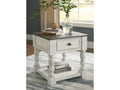 Havalance White/Gray End Table