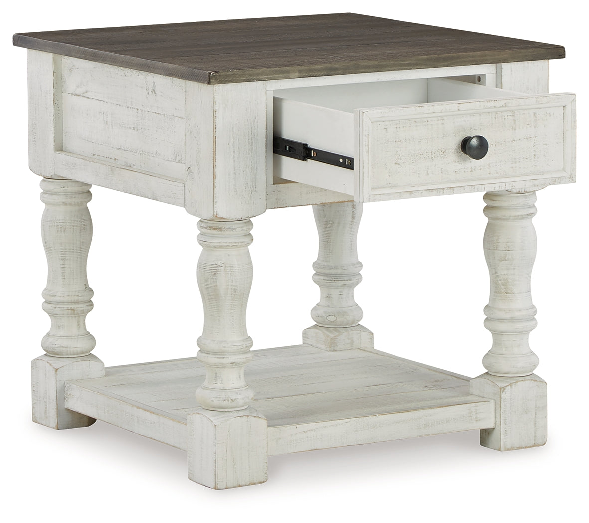 Havalance White/Gray Lift Top Coffee Table and 2 End Tables