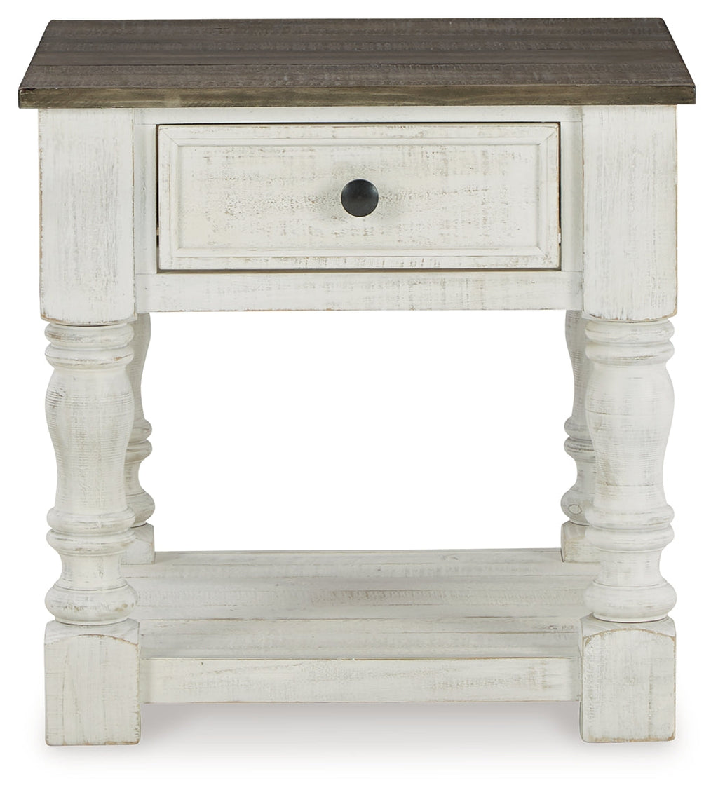 Havalance White/Gray Lift Top Coffee Table and 2 End Tables