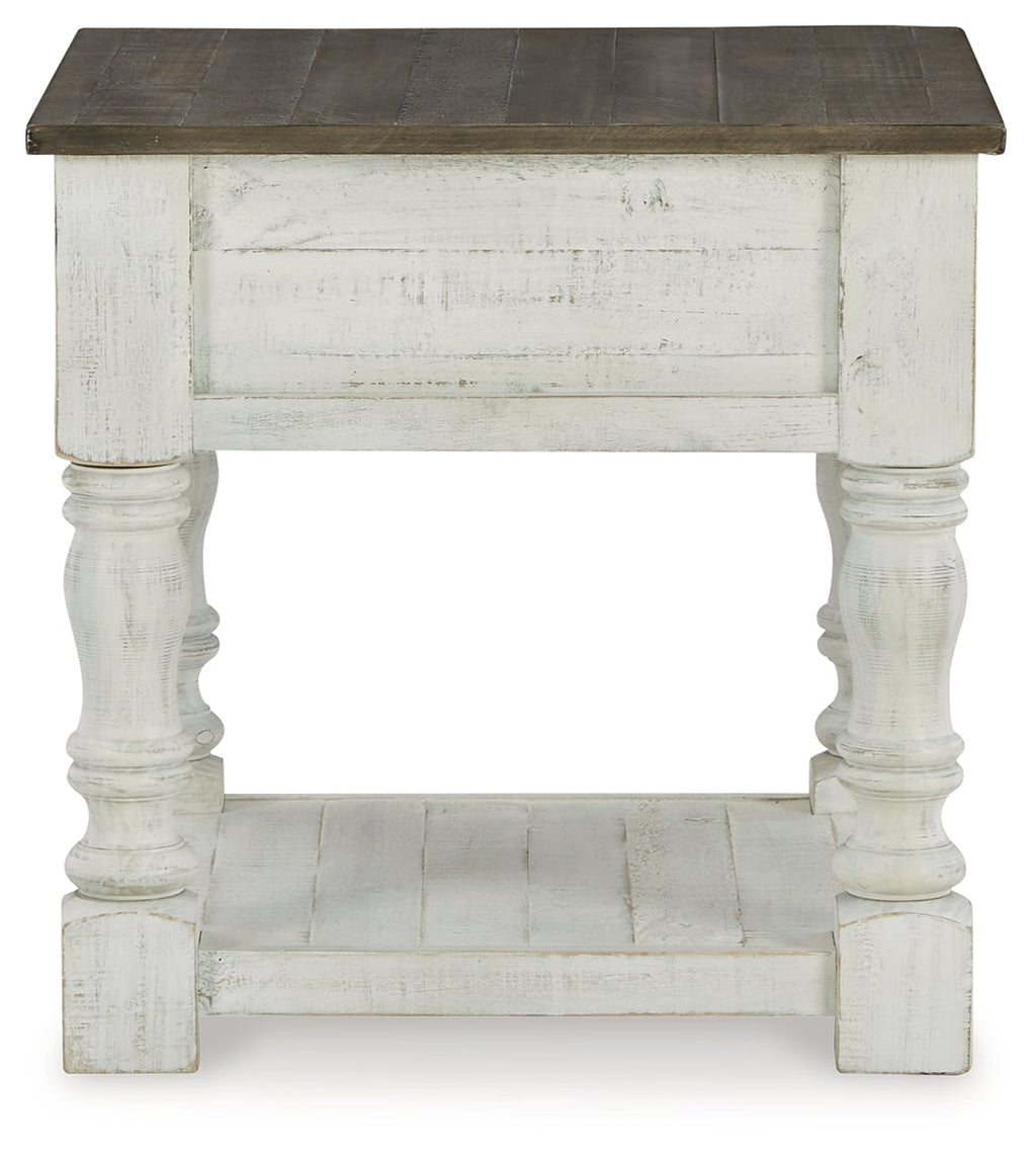 Havalance White/Gray Lift Top Coffee Table and 2 End Tables
